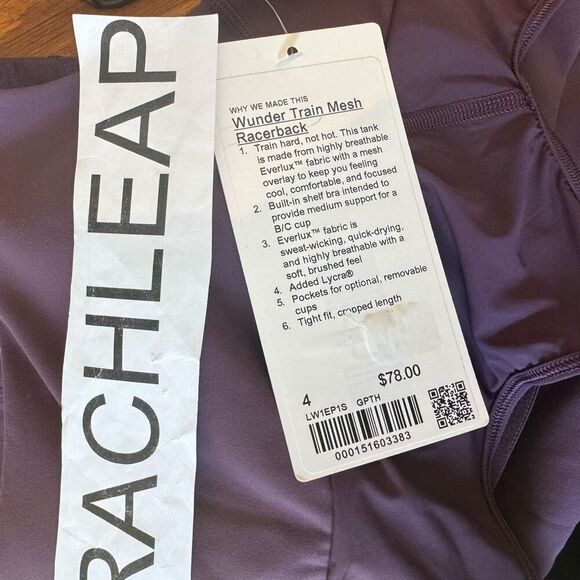 Wunder Train Mesh Racerback Tank Top size 4 - Picture 5 of 5